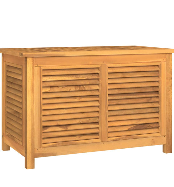 Gartenbox mit Beutel 90x50x58 cm Massivholz Teak