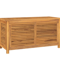 Gartenbox mit Beutel 114x50x58 cm Massivholz Teak