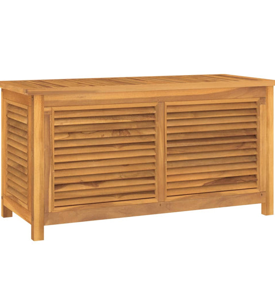 Gartenbox mit Beutel 114x50x58 cm Massivholz Teak