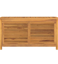 Gartenbox mit Beutel 114x50x58 cm Massivholz Teak