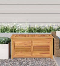 Gartenbox mit Beutel 114x50x58 cm Massivholz Teak