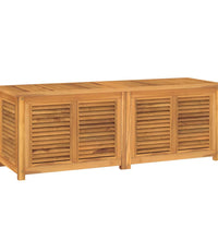 Gartenbox mit Beutel 150x50x53 cm Massivholz Teak