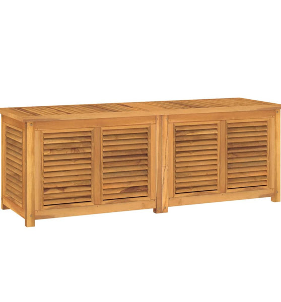 Gartenbox mit Beutel 150x50x53 cm Massivholz Teak