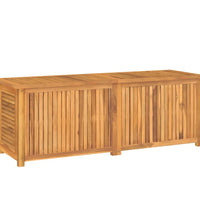 Gartenbox mit Beutel 150x50x53 cm Massivholz Teak