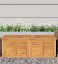 Gartenbox mit Beutel 150x50x53 cm Massivholz Teak