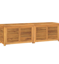 Gartenbox mit Beutel 175x50x53 cm Massivholz Teak