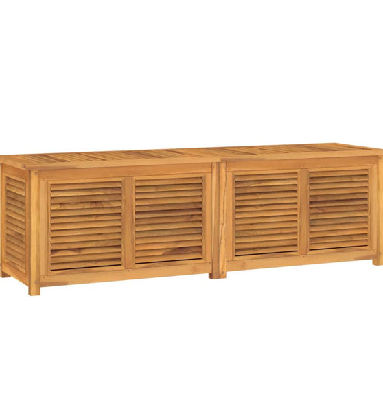 Gartenbox mit Beutel 175x50x53 cm Massivholz Teak