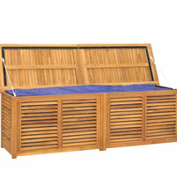 Gartenbox mit Beutel 175x50x53 cm Massivholz Teak