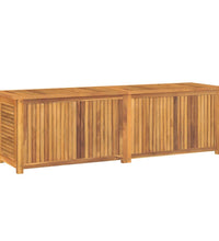 Gartenbox mit Beutel 175x50x53 cm Massivholz Teak