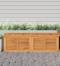 Gartenbox mit Beutel 175x50x53 cm Massivholz Teak