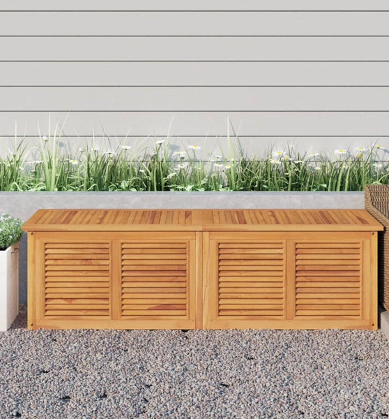 Gartenbox mit Beutel 175x50x53 cm Massivholz Teak