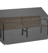 Abdeckung für Gartenbank 8 Ösen 190x70x70/88 cm Polyethylen