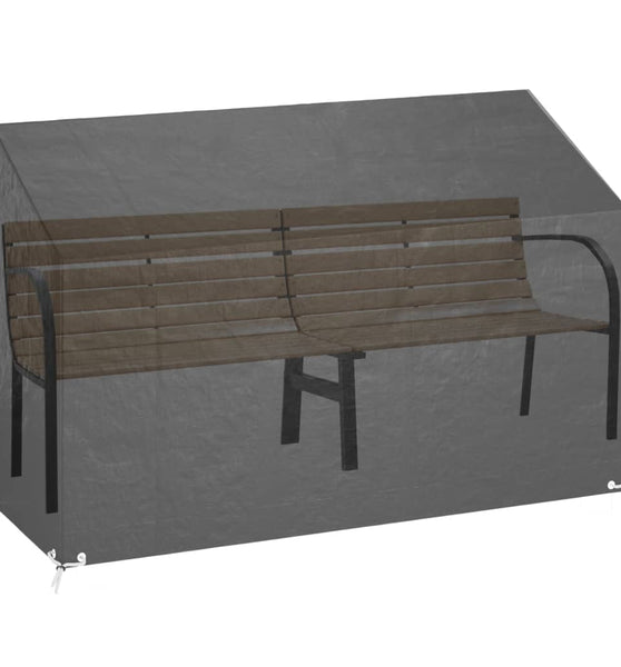 Abdeckung für Gartenbank 8 Ösen 190x70x70/88 cm Polyethylen