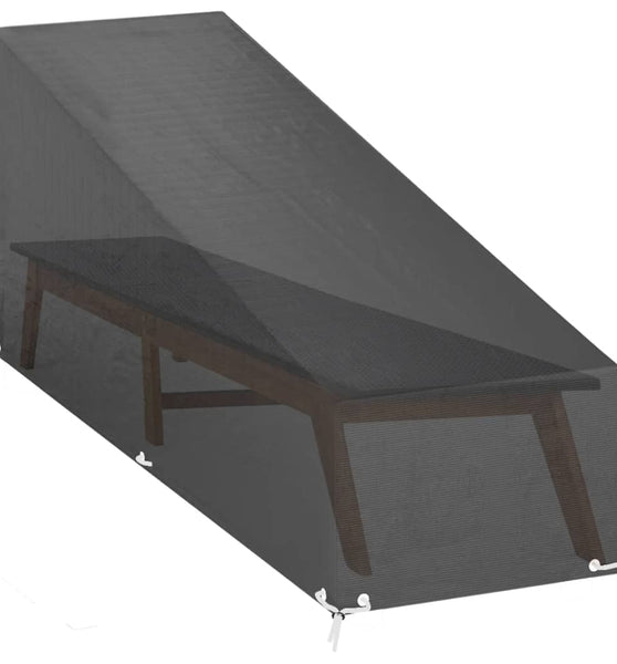 Abdeckung für Sonnenliege 12 Ösen 205x75x40/70 cm Polyethylen