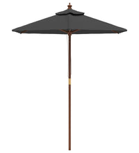 Sonnenschirm mit Holzmast Anthrazit 196x231 cm