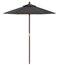 Sonnenschirm mit Holzmast Anthrazit 196x231 cm