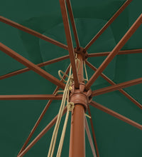 Sonnenschirm mit Holzmast Grün 300x300x273 cm