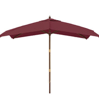 Sonnenschirm mit Holzmast Bordeauxrot 300x300x273 cm