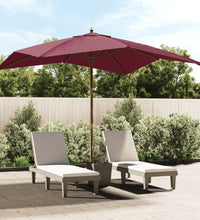 Sonnenschirm mit Holzmast Bordeauxrot 300x300x273 cm