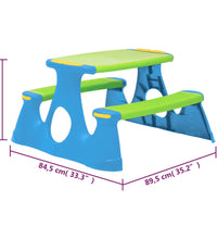 Picknickbank für Kinder 89,5x84,5x48 cm Polypropylen