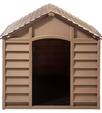 Hundehütte Braun 86x84x82 cm Polypropylen