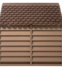 Hundehütte Braun 86x84x82 cm Polypropylen
