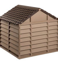 Hundehütte Braun 86x84x82 cm Polypropylen