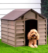 Hundehütte Braun 86x84x82 cm Polypropylen