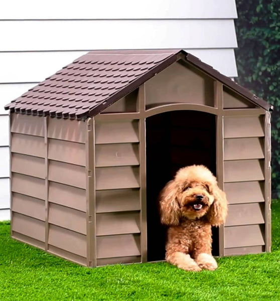 Hundehütte Braun 86x84x82 cm Polypropylen