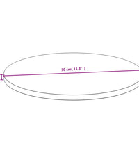 Tischplatte Ø30x1,5 cm Bambus