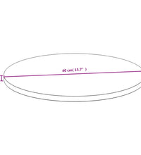 Tischplatte Ø40x1,5 cm Bambus