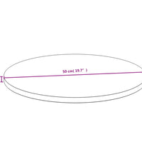 Tischplatte Ø50x1,5 cm Bambus