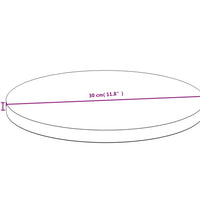 Tischplatte Ø30x2,5 cm Bambus