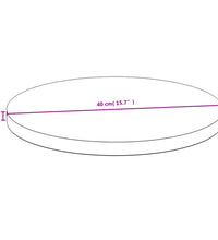 Tischplatte Ø40x2,5 cm Bambus