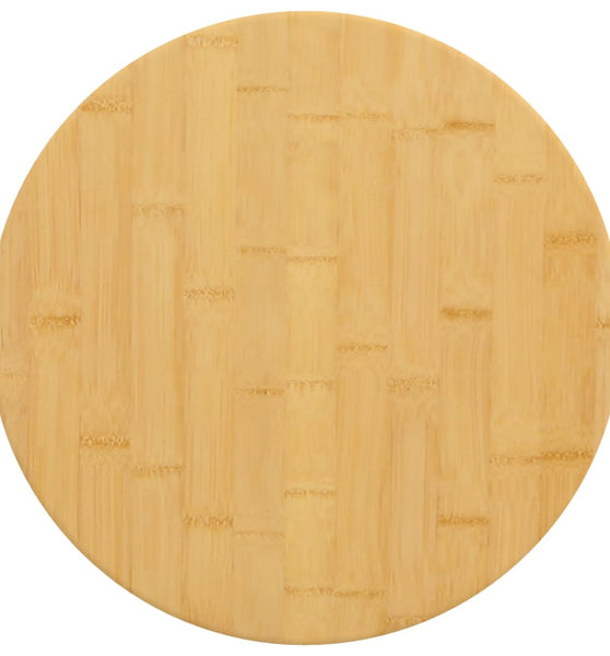 Tischplatte Ø50x2,5 cm Bambus