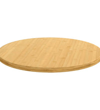 Tischplatte Ø80x2,5 cm Bambus
