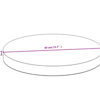 Tischplatte Ø40x4 cm Bambus