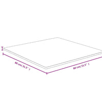 Tischplatte 80x80x1,5 cm Bambus