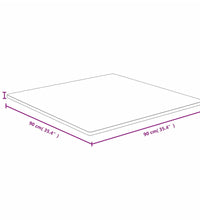 Tischplatte 90x90x1,5 cm Bambus