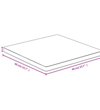 Tischplatte 40x40x2,5 cm Bambus