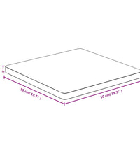 Tischplatte 50x50x2,5 cm Bambus