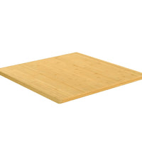 Tischplatte 90x90x2,5 cm Bambus