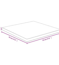 Tischplatte 70x70x4 cm Bambus