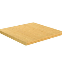 Tischplatte 90x90x4 cm Bambus