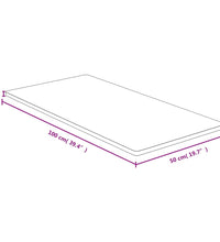 Tischplatte 50x100x1,5 cm Bambus