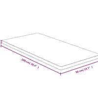 Tischplatte 50x100x2,5 cm Bambus