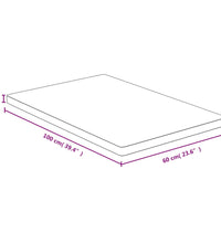 Tischplatte 60x100x2,5 cm Bambus