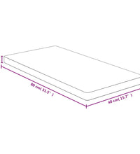 Tischplatte 40x80x4 cm Bambus