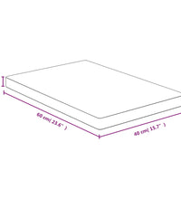 Tischplatte 40x60x4 cm Bambus