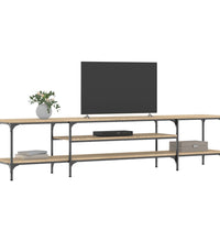 TV-Schrank Sonoma-Eiche 201x35x45 cm Holzwerkstoff & Eisen